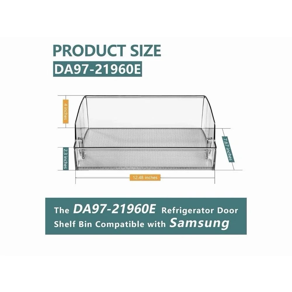 Door Shelf Bin Right Side For SAMSUNG Refrigerator DA97-08406A AP4578480 2051375